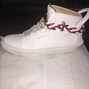 buscemi padlock high tops 18k gold plated hardware